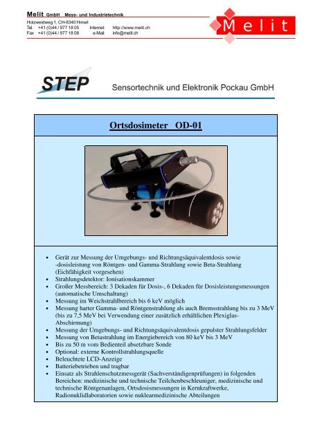 Ortsdosimeter OD-01 - bei der Melit GmbH