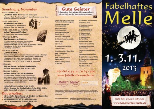 Faltblatt Fabelhaftes Melle 2012 - Melle City