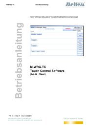 Touchcontrol Betriebsanleitung - Meltem