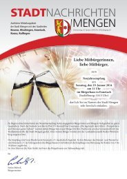 Liebe MitbÃ¼rgerinnen, liebe MitbÃ¼rger, - Mengen