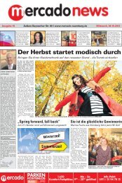 Der Herbst startet modisch durch - MERCADO Nürnberg