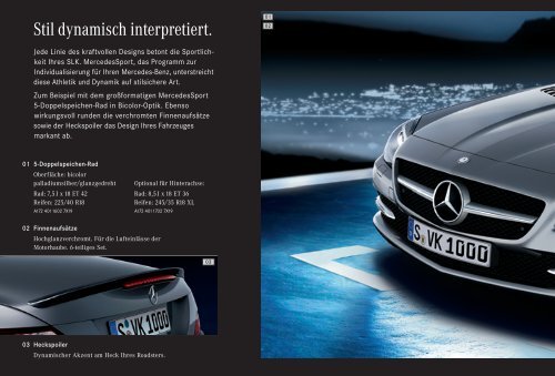 Original-Zubehör für die SLK-Klasse - Mercedes-Benz Accessories ...