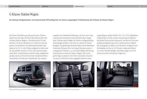 Broschüre der G-Klasse herunterladen (PDF) - Mercedes-Benz