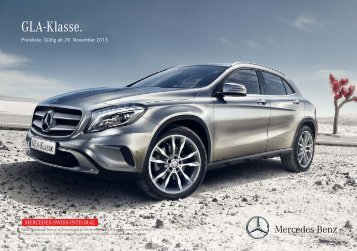 Download Preisliste GLA-Klasse gültig ab 29.11 ... - Mercedes-Benz