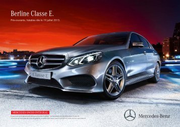 Télécharger le tarif Classe E Berline valable dès ... - Mercedes-Benz