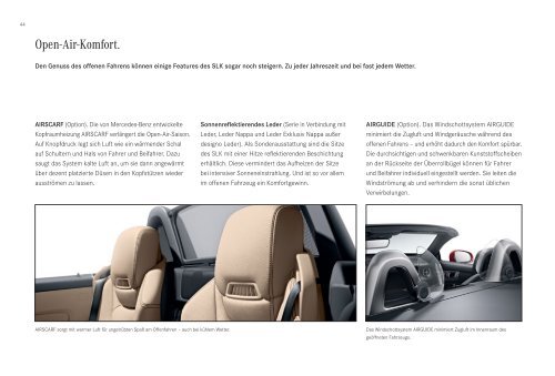 Broschüre des SLK herunterladen (PDF) - Mercedes-Benz Schweiz