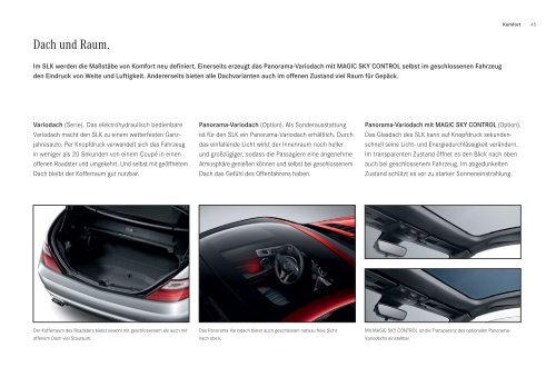 Broschüre des SLK herunterladen (PDF) - Mercedes-Benz Schweiz