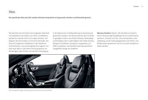 Broschüre des SLK herunterladen (PDF) - Mercedes-Benz Schweiz