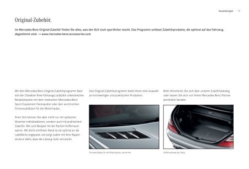 Broschüre des SLK herunterladen (PDF) - Mercedes-Benz Schweiz