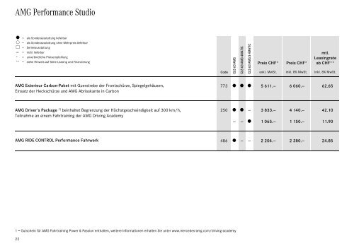 Download Preisliste CLS gÃ¼ltig ab 15.01.2014 (PDF) - Mercedes-Benz