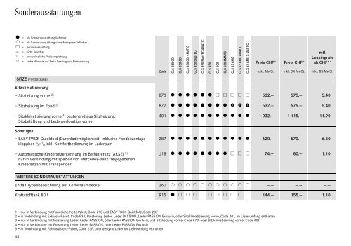 Download Preisliste CLS gÃ¼ltig ab 15.01.2014 (PDF) - Mercedes-Benz