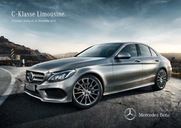 Preisliste C-Klasse Limousine - Mercedes-Benz Deutschland