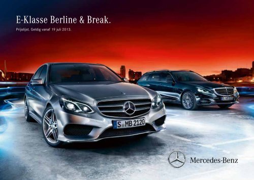 Download prijslijst E-Klasse Berline (PDF) - Mercedes-Benz in België