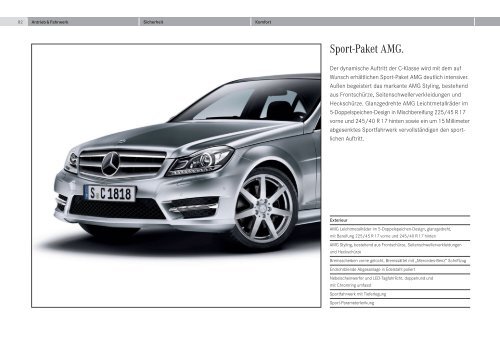 Broschüre der C-Klasse herunterladen (PDF) - Mercedes-Benz ...
