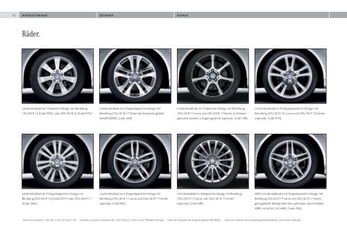 Broschüre der C-Klasse herunterladen (PDF) - Mercedes-Benz ...