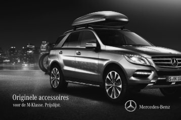 Prijslijst accessoires M-Klasse - Mercedes-Benz