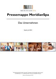 Unternehmensinformationen - MeridianSpa