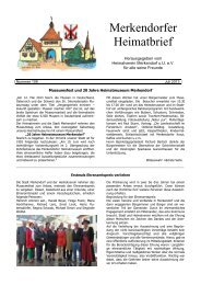 aktueller Heimatbrief - Stadt Merkendorf