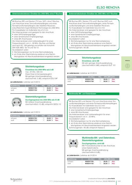 ELSO Katalog 2014 (Deutschland) - Merten