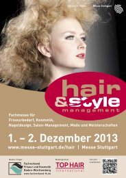 Das komplette Rahmenprogramm der hair & style ... - Messe Stuttgart