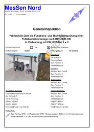 Abscheider-Generalinspektionsbericht DIN 4040-100