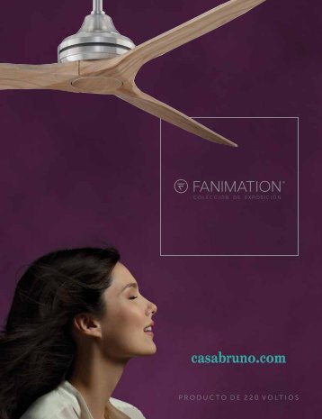 Casa Bruno Fanimation Ventiladores 220v - catálogo 2017