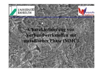 FS_MMC - Lehrstuhl Metallische Werkstoffe, Universität Bayreuth