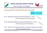 Einf_MaWi_MetalleA - Lehrstuhl Metallische Werkstoffe, Universität ...