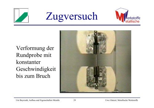 Einf_MaWi_MetalleA - Lehrstuhl Metallische Werkstoffe, Universität ...