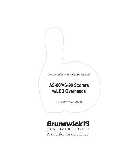AS-80/AS-90 Scorers w/LED Overheads - Brunswick