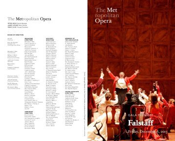 Falstaff - Metropolitan Opera