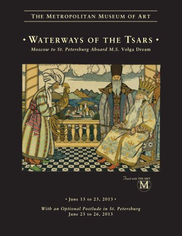 WATERWAYS OF THE TSARS - The Metropolitan Museum of Art