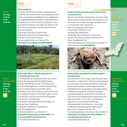 PDF Natur erleben 2014 - Metropole Ruhr