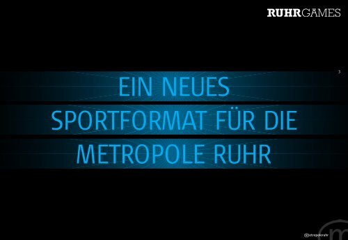 "Ruhr Games" Planungs- und Durchführungskonzept - Metropole Ruhr