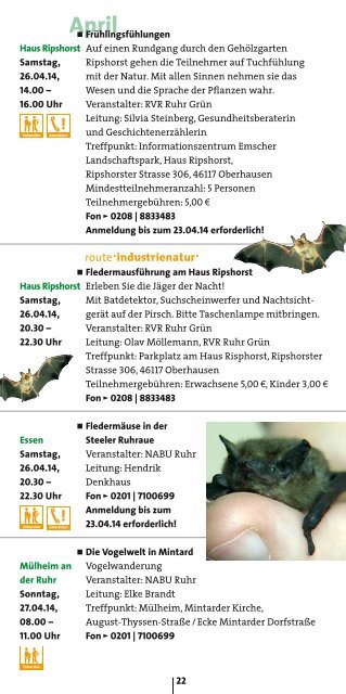 PDF Programm Haus Ripshorst 2014 - Metropole Ruhr