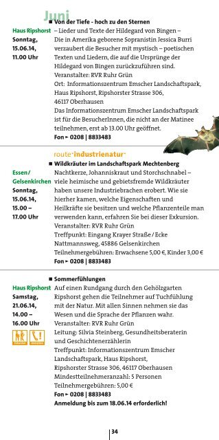 PDF Programm Haus Ripshorst 2014 - Metropole Ruhr