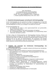 Richtlinie zur Ausgestaltung der Tagespflege in ... - Stadt Mettmann