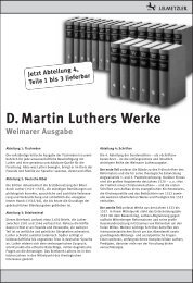 D. Martin Luthers Werke - J. B. Metzler Verlag