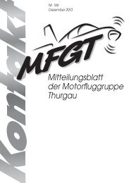 Mitteilungsblatt der Motorfluggruppe Thurgau