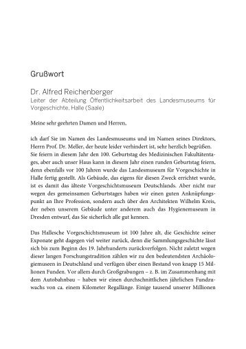 Dr. Alfred Reichenberger, Halle - Medizinischer Fakultätentag