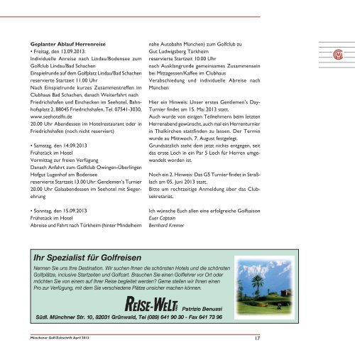 Muenchener_Golf_Zeitschrift_2013_April - Münchener Golf Club eV