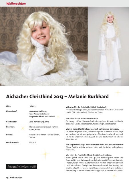 Aichacher Christkind 2013 - MH Bayern