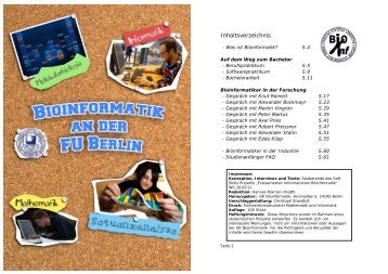 Ersti-Broschüre 2011/12 - Fachbereich Mathematik und Informatik