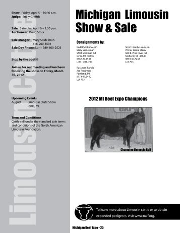 Limousin Catalog - Michigan Cattlemen Association
