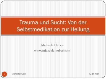 Traume und Sucht - Michaela Huber