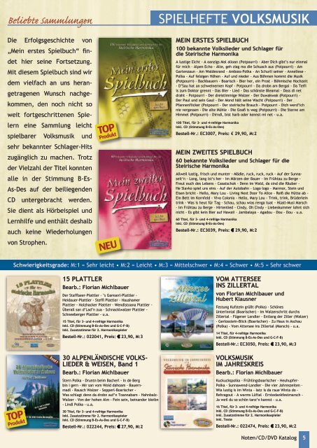 Noten/CD/DVD Katalog 2013 - Michlbauer