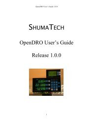 OpenDRO User's Guide - Micro-Machine-Shop.com