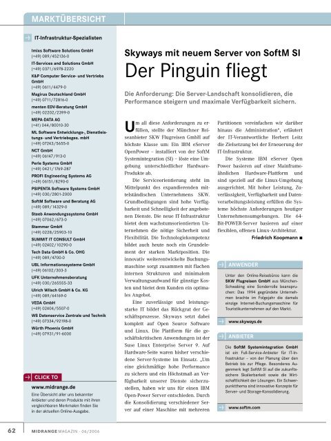 schwerpunkt - Midrange Magazin