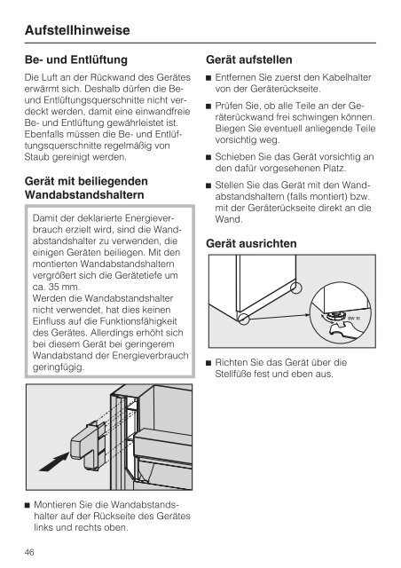 Gebrauchsanweisung - Miele