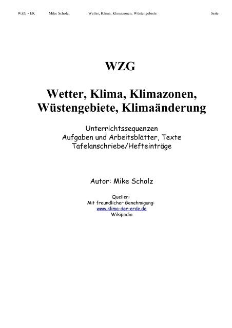 Wetter, Klima, Wüsten - Mikes-Media